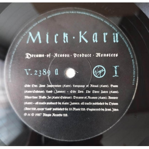 Mick Karn - Dreams Of Reason Produce Monsters 1987 UK 1st Pressing Vinyl LP ***READY TO SHIP from Hong Kong***